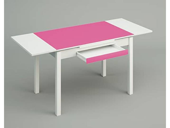 ASTIMESA Alas Cristal Küchentisch, Metall, Fuchsia, 100 x 60 cm