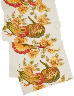 Saro Lifestyle "Pumpkins Design Table Runner - 16""x72"""