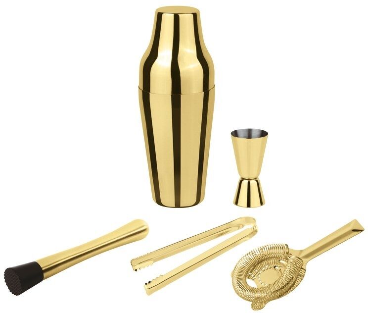 Paderno Mixology Set Parisian 5 Pezzi Oro