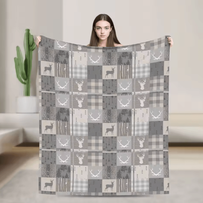 Inspire Curations Royal Stewart Tartan Plaid Soft Fleece Throw Blanket 12 150x125cm 60x50in