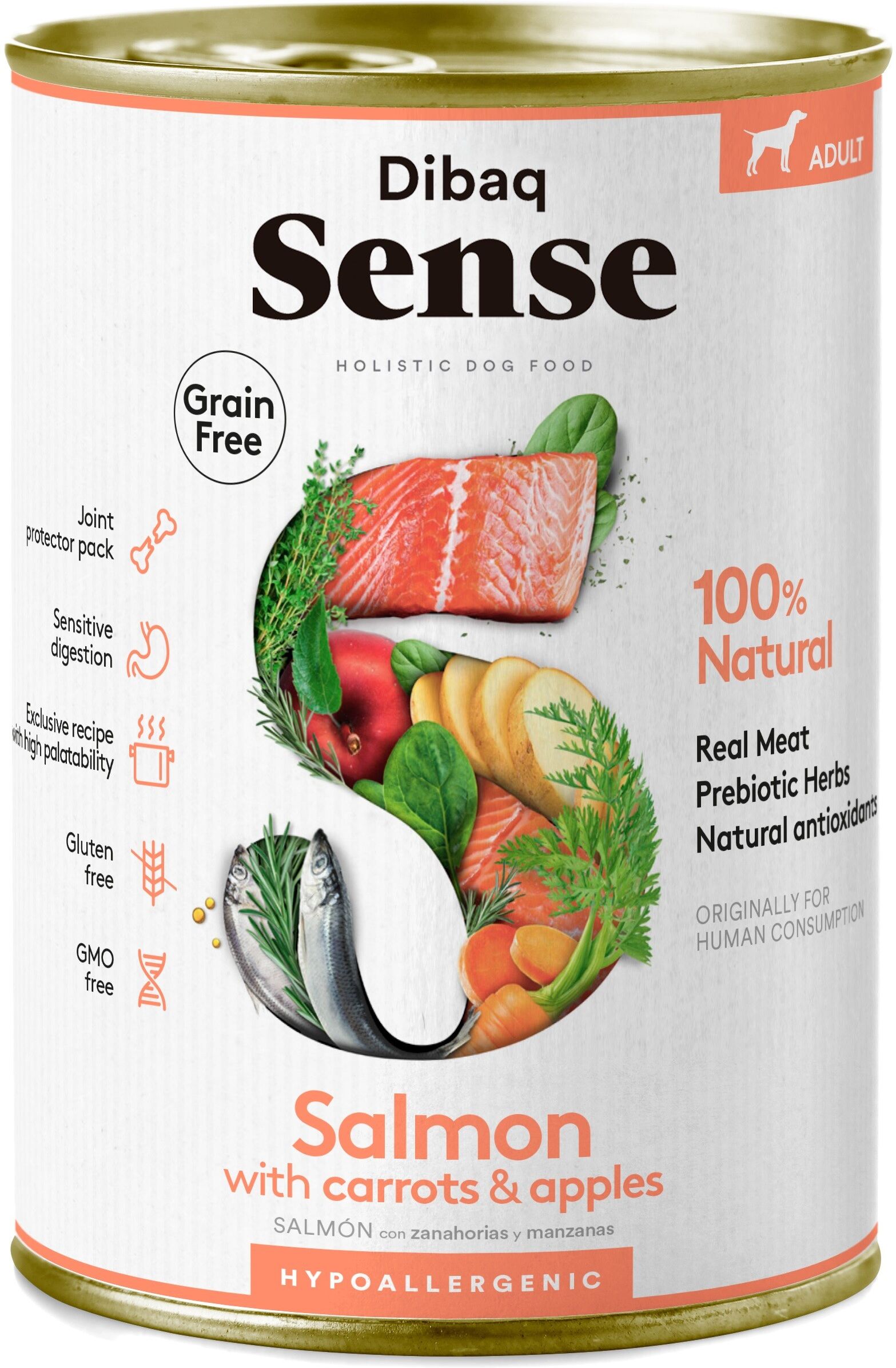 Dibaq Sense Perro Adult Grain Free Salmón Latas 12 x 380 gr