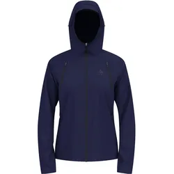 Odlo, Damen, Langlaufjacke, Damen X-ALP WATERPROOF PRO Jacke marineblau Regenmantel (S), Blau, S