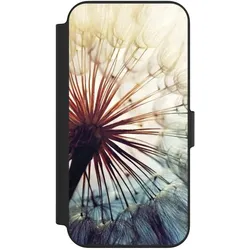 Nivocase Klapphülle für Apple iPhone 13 Handyhülle aus Kunst Leder NIVOflip schwarz Blumen Fotografie (Apple iPhone 13), Smartphone Hülle, Schwarz