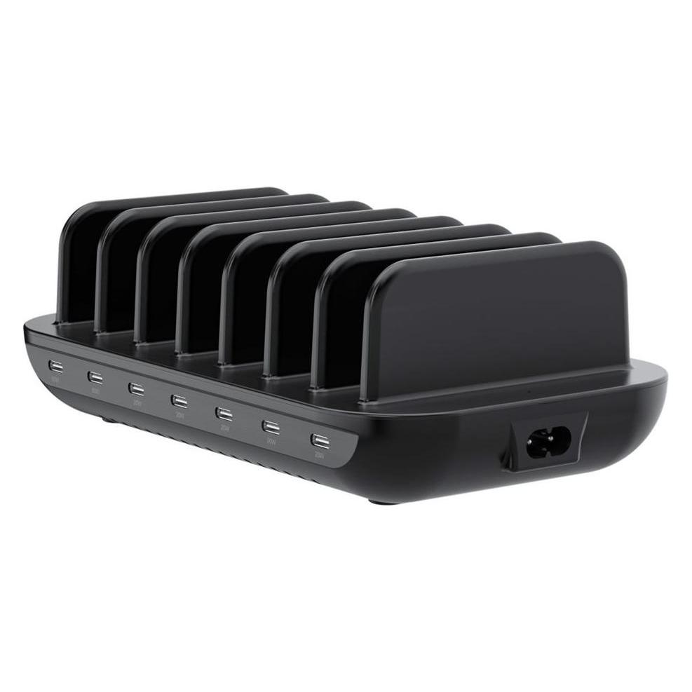 Conceptronic Ladegerät 7Port 160W,7xUSB-C, PD 3.0 schwarz (160 W, 7 Ports) (OZUL07B)
