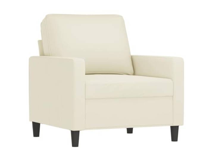 KTHLBRH Sofa-Set, 3-teilig, cremefarben Robustes Metallgestell, Füllung aus Schaumstoff, 10 Kissen inklusive, 198 cm 3-Sitzer-Sofa