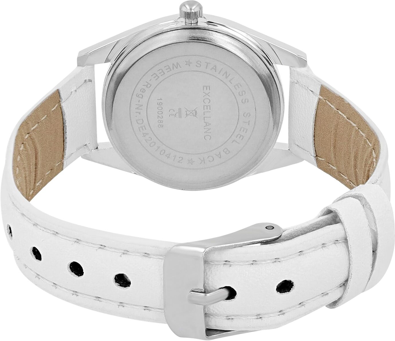 Quarzuhr LADY, weiß, Armbanduhren, Damen, Quarzuhr