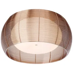BRILLIANT Lampe Relax Deckenleuchte 50cm bronze/chrom   2x A60, E27, 30W, g.f. Normallampen n. ent.   Für LED-Leuchtmittel geeignet   Dimmbar bei Verwendung geeigneter Leuchtmittel