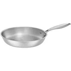 RESTO Mizar Bratpfanne Ø28 cm – Tri-Ply Edelstahl ohne Beschichtung – PFAS-frei – Induktion – Ofenfest – Alle Herdarten