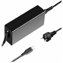 CoreParts USB-C Power Adapter (65 W), Notebook Netzteil, Schwarz