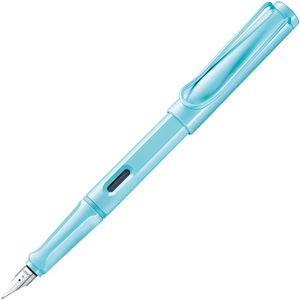 Lamy Füller safari 0D1 aquasky, Feder M, Links- & Rechtshänder, aus ASA-Kunststoff, hellblau