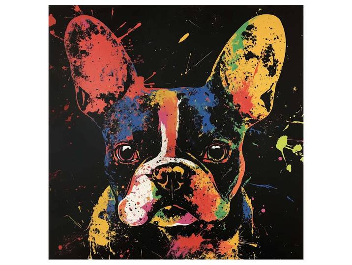 Glasbild Coloured Bully image LAND
