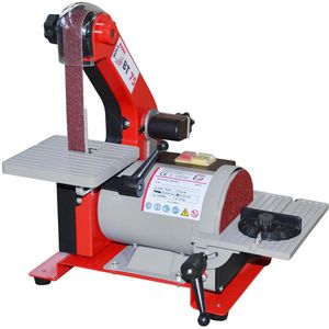 Holzmann Band-Tellerschleifer BT75 230V, Schleifteller 125 mm Ø, Schleifband 25 x 760 mm