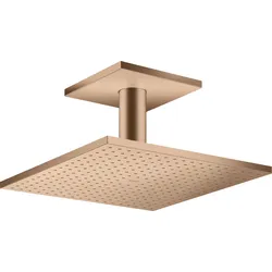 hansgrohe AXOR ShowerSolutions Kopfbrause 300/300 1-jet, Deckenanschluss, 35316310, Farbe: Brushed Red Gold