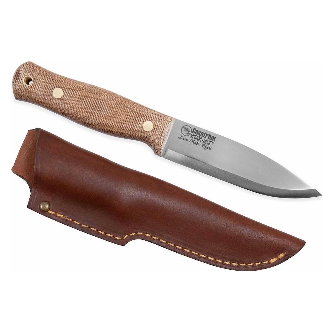 Casström Nóż Lars Fält Canvas Micarta A8 Leather (11849)