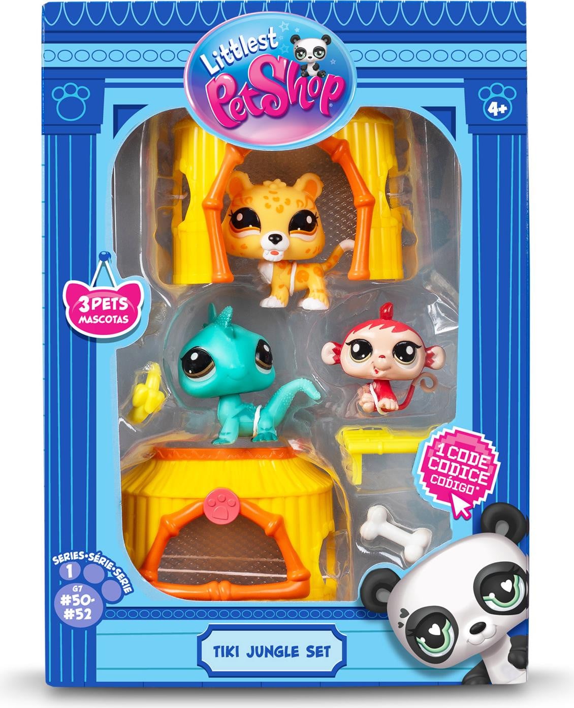 Littlest Pet Shop Tiki Jungle Dierenfiguren, 3 stuks