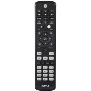 Hama Ersatzfernbedienung Philips TV, 221063, beleuchtet, mit Batterie, vorprogrammiert, kompatibel mit Philips TV's
