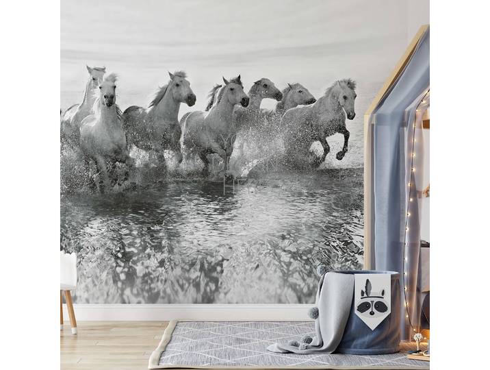 Papier peint Chevaux 3 x 2cm