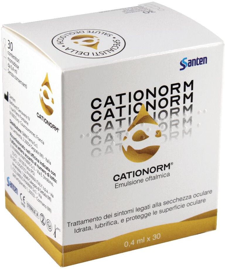 GMM FARMA Srl Cationorm Gocce Oculari, 30 monodose