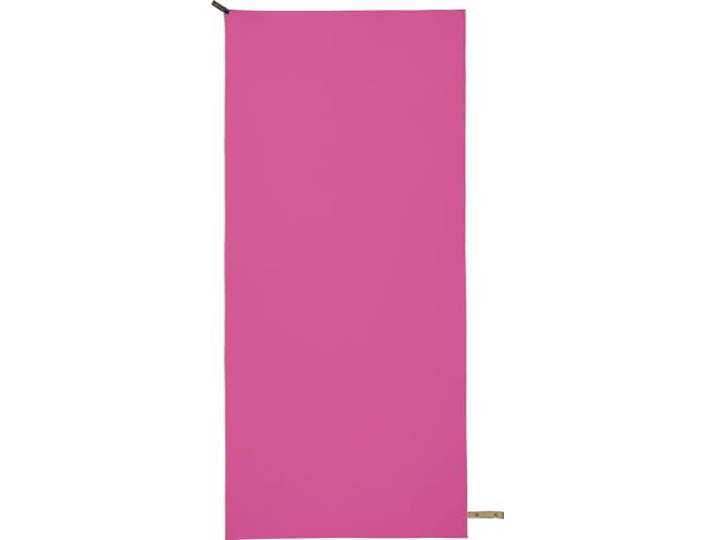 Erwin Müller Sporttuch mit Tasche pink Größe 90x200 cm - Ultraleicht, sehr dünn, extra saugfähig und schnell trocknend, ideal auf Reisen, Campen oder beim Sport