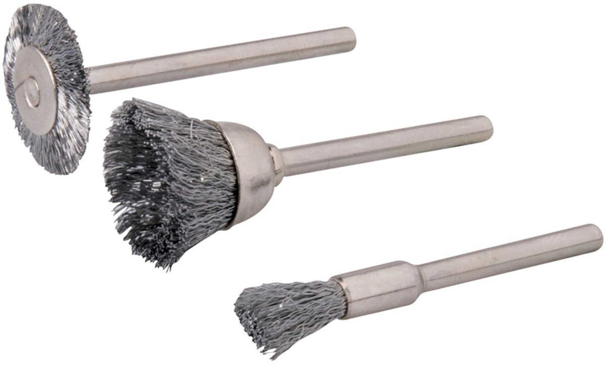 Silverline Staalborstelset, 3-delig, Ø 5, 15 en 20 mm