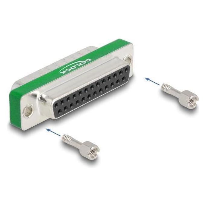 Delock HF/EMI Entstörfilter D-Sub 25 Pin Stecker zu Buchse mit Tiefpass kapazitiv (66479)
