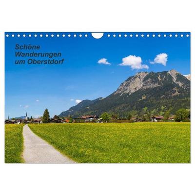 Schöne Wanderungen um Oberstdorf (Wandkalender 2027 DIN A4 quer), CALVENDO Monatskalender
