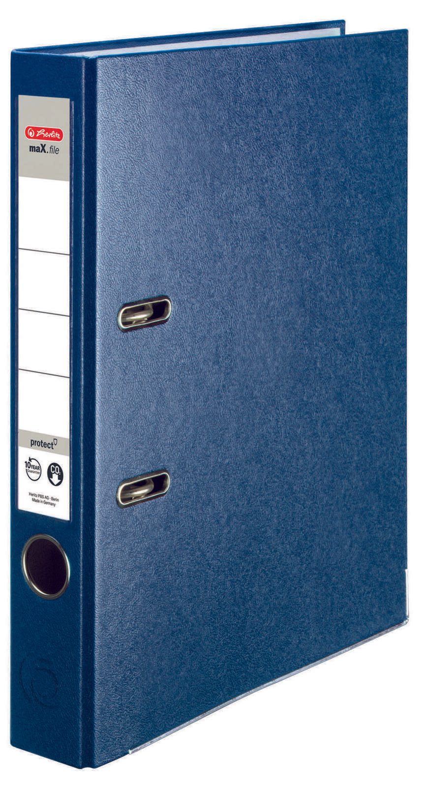 herlitz Ordner Rückenbreite 5 cm DIN A4 Kunststoff blau 300007117
