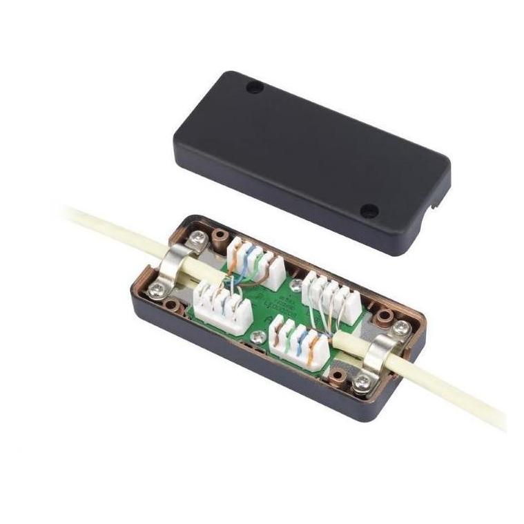 Lynx Cs Spojovací box UTP Cat6 narážecí, černá (Netzwerk Zubehör) (SB-UTP-C6-BK)