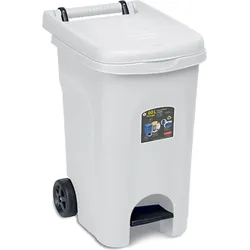 Stefanplast Urban Eco System 60-Liter-Abfalleimer mit weißem Pedal