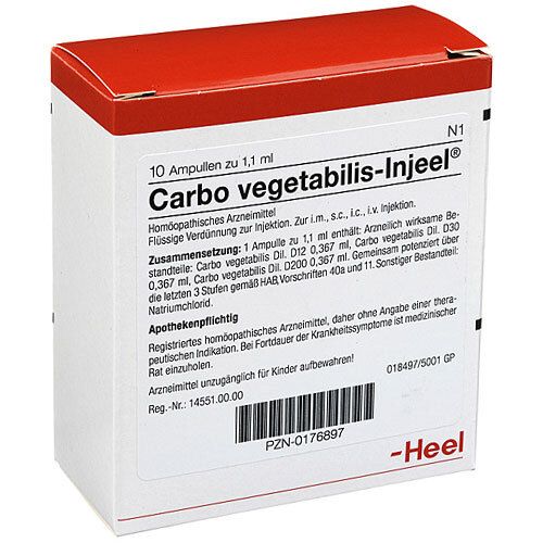 Carbo Vegetabilis Injeel Ampullen 10 St