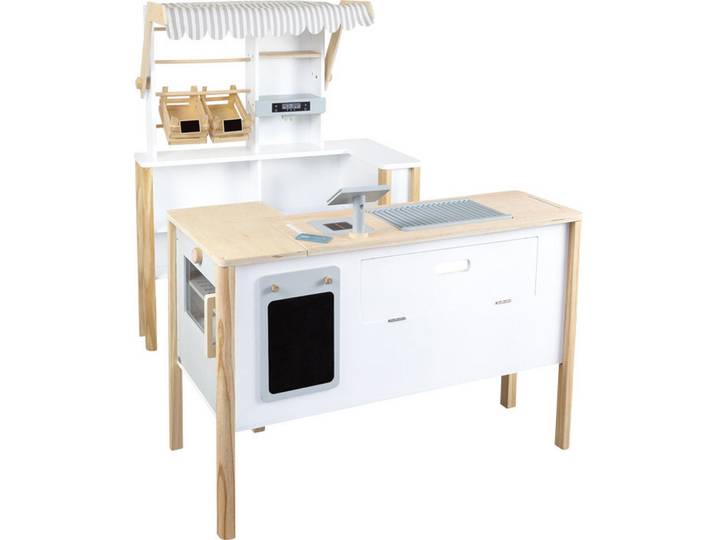 small foot Kaufladen Fresh, Mehrfarbig, Holz, Kunststoff, 10-teilig, 106x106x40 cm, EN 71, Spielzeug, Kinderspielzeug, Kaufladen & Zubehör