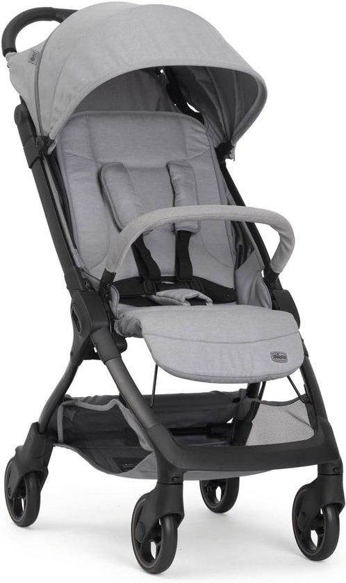 Leichter Kinderwagen - Reisebuggy - Ideal für Reisen - Kompakt zusammenklappbar - 5,5 kg - Grau