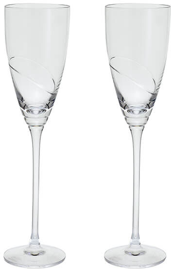 Dartington Helix Elegance Set of 2 Champagne Flutes