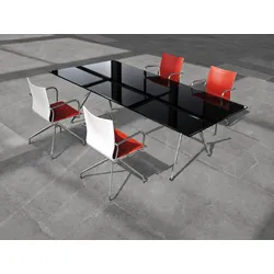 Besprechungstisch Glas 6 Personen Artek