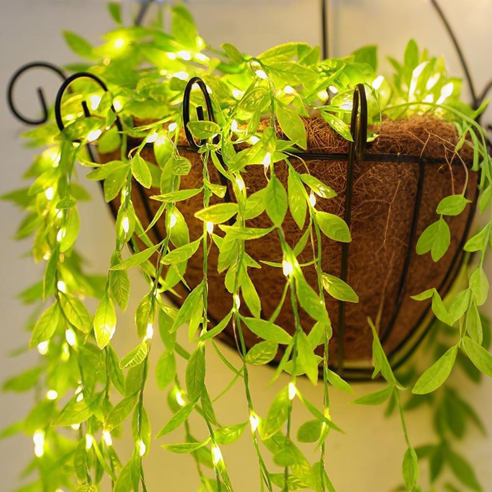 Dripio LED-lichtketting met wilgbladeren, warmwit, 2 meter