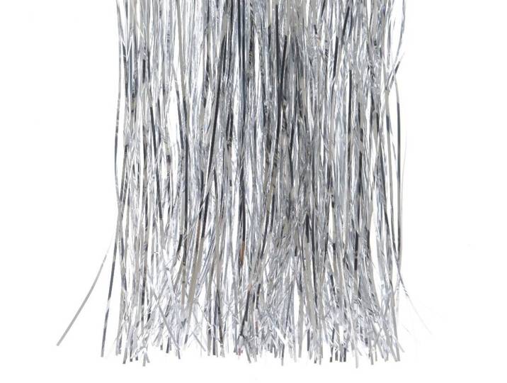 Vinyl lametta glans zilver