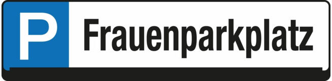 Panneau de réservation de parking Eichner Parking pour femmes (9219-00278)