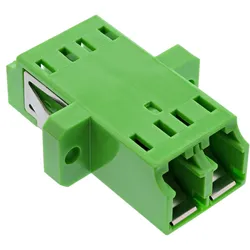 INLINE LWL Kupplung, Duplex LC/LC, singlemode, grün, Keramik-Hülse, zum Einbau