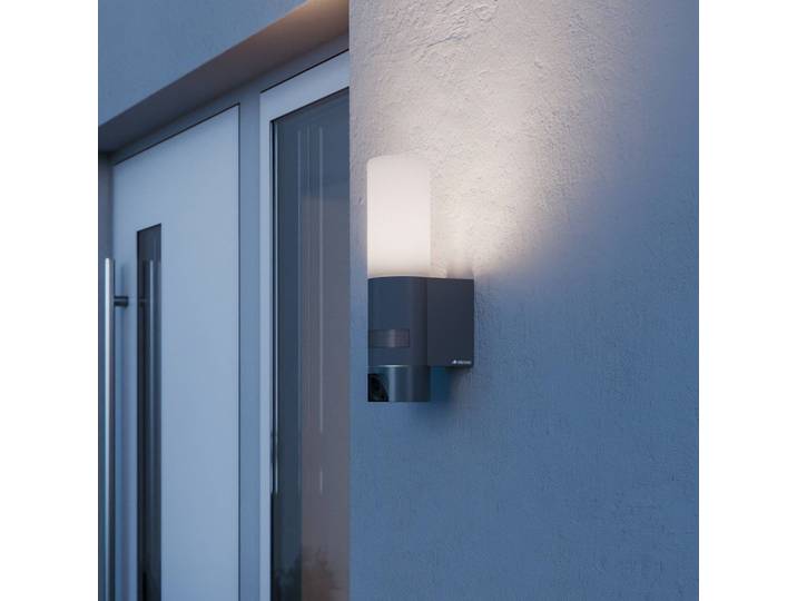 STEINEL LED-Außenwandlampe L 625 CAM SC Kamera, IP44, Sensor, alu / grau / zink, Aluminium, Modern