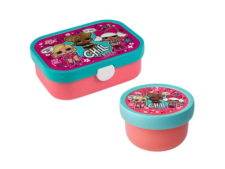 Lunchbox MEPAL Obst- und Bentobox L.O.L. Surprise Campus 300 & 750 ml bunt , bunt, B:2cm H:2cm L:2cm, Kunststoff, Lebensmittelaufbewahrungsbehälter, Lunchbox