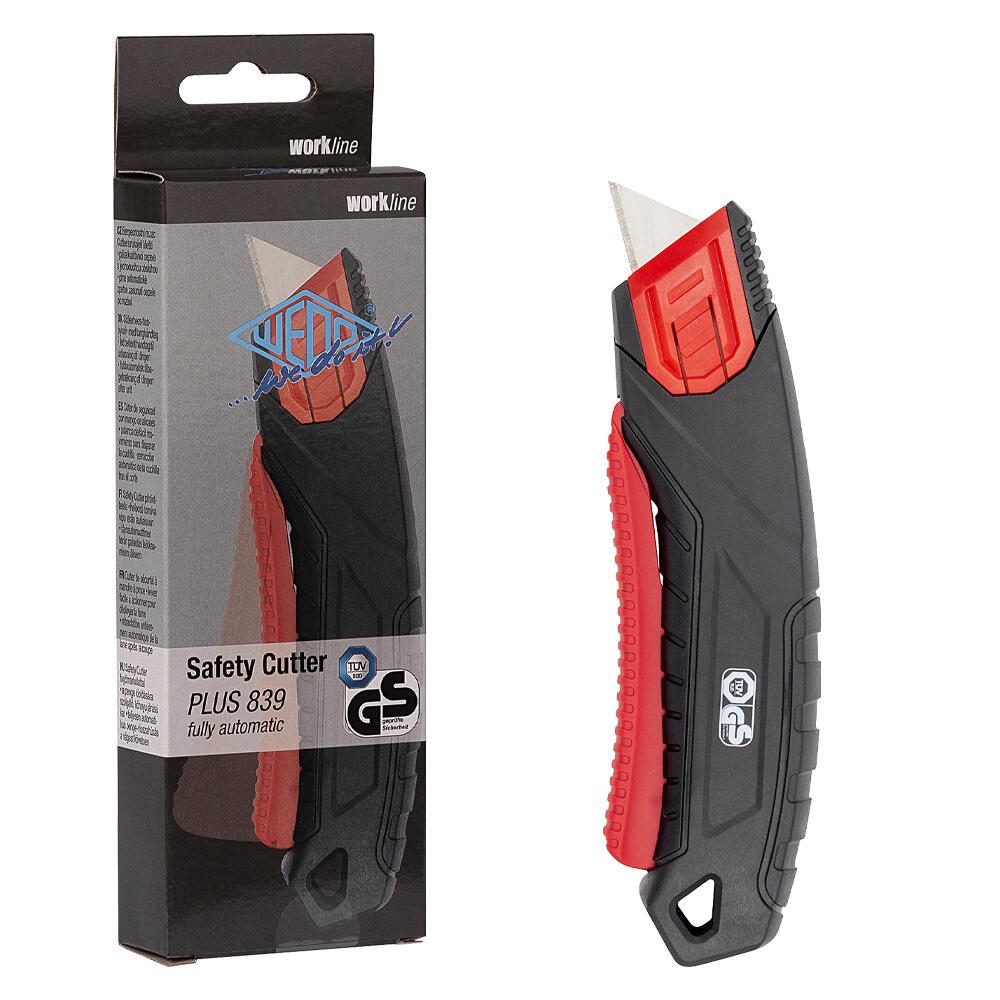 WEDO Cuttermesser Safety Plus Kunststoff schwarz 19,0 mm, 1 St. 78839