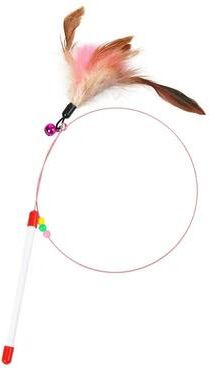 Uplift Essentials High Tensile Steel Wire Feather Fishing Wand The Ultimate Instinct Trigger white
