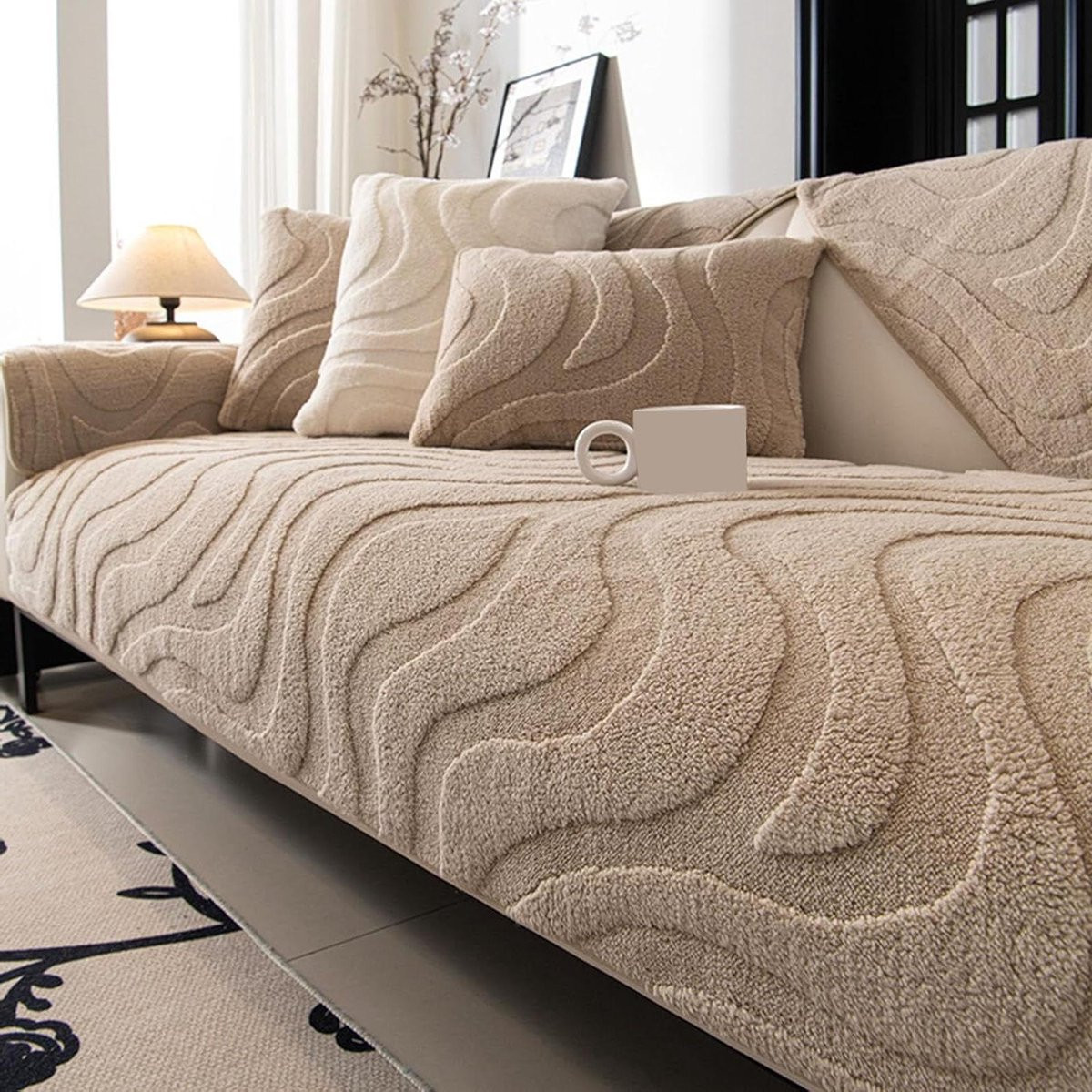 Grijs Antislip Bankbeschermer voor Sofa met Siliconen