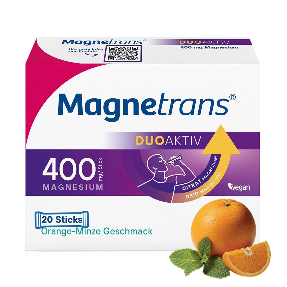 Magnetrans duo-aktiv 400 mg Sticks 20 St Granulat