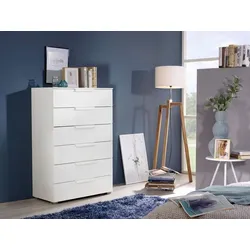 rauch ORANGE Kommode Aldono Lack / Hochglanz Weiß