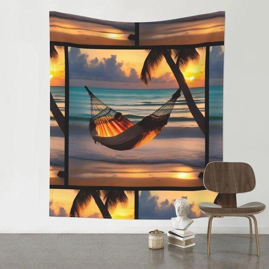 Multicolor abstract hangmat-tapijt voor binnen en buiten met grafische print