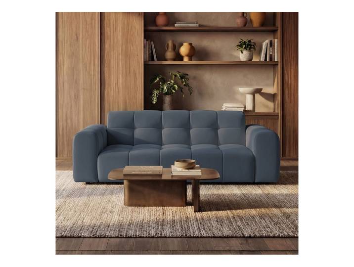 Selsey Sofa, 3-Sitzer-Sofa mit Samtbezug, frei stellbar, 210 cm