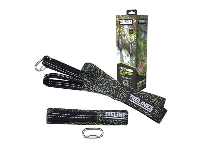 Trelines - TreSwing Gurt - 2er-Set, Schwarz