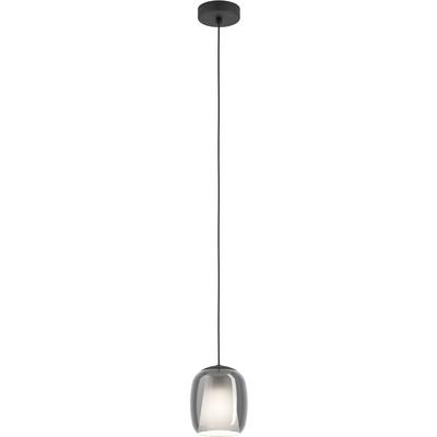 EGLO Hängeleuchte "CIAMPINO Pendellampe - Stahl - E27 - 1X28W - IP20", schwarz, 1, Ø 15cm H: 110cm, 1 Stk., Leuchten, Hängelampe, Deckenlampe, Wohnzimmer, Esszimmer, H110 x Ø15 cm, Hängeleuchte