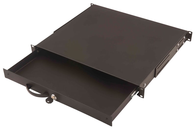 Digitus 1HE Tastatureinschub & Dokumentenablage für 483 mm (19")-Schränke sw DN-19 KEY-1U-SW